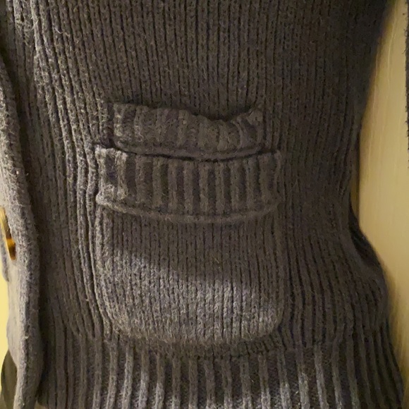 American Eagle button up ribbed knit cardigan in cobalt blue in size XS - Picture 4 of 14